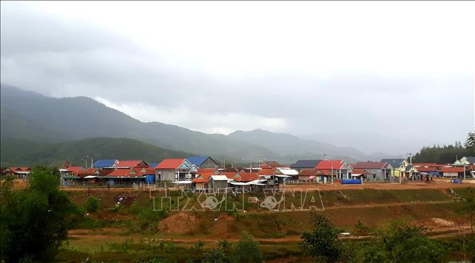 Khu tái định cư mới nằm trên địa bàn 2 xã An Trung và An Hưng (huyện An Lão), nay thành lập xã An Dũng mới gồm 4 thôn. Ảnh: Tường Quân - TTXVN