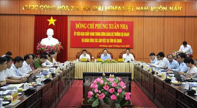 Quang cảnh buổi làm việc. Ảnh: Minh Tâm - TTXVN