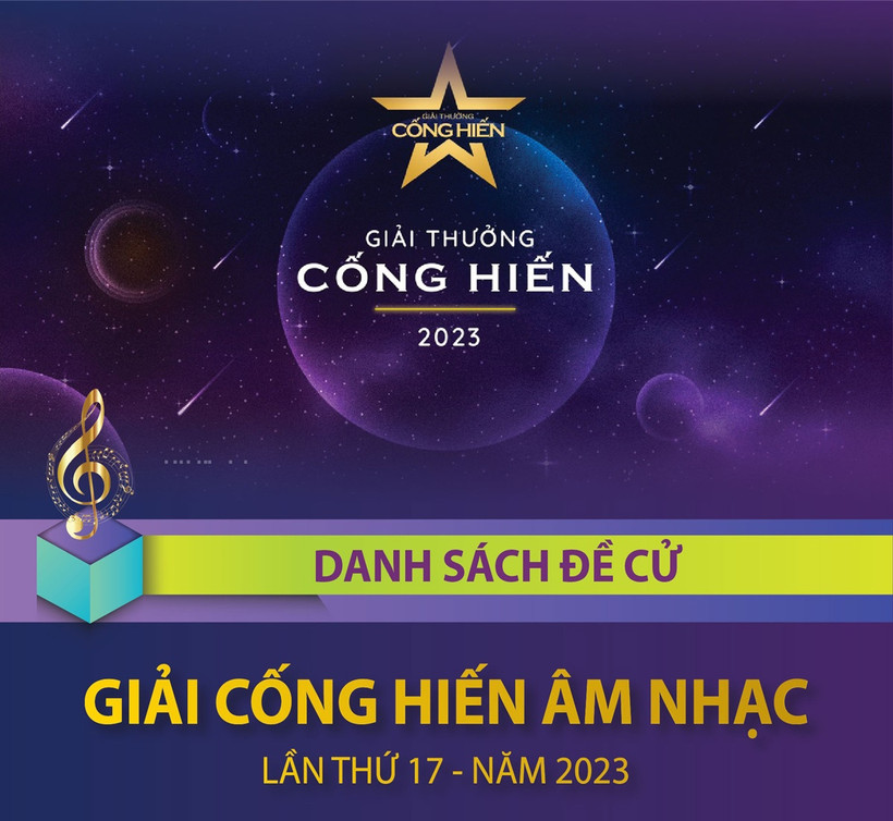 Giải thưởng Cống hiến 2023: Lần đầu tiên tôn vinh cả âm nhạc, thể thao 
