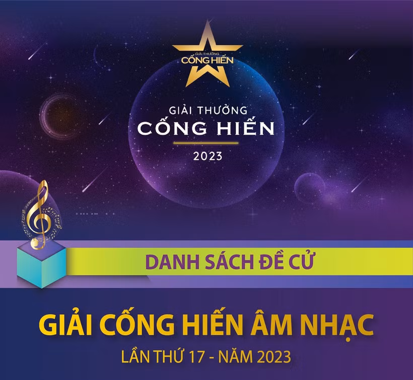 Giải thưởng Cống hiến 2023: Lần đầu tiên tôn vinh cả âm nhạc, thể thao 