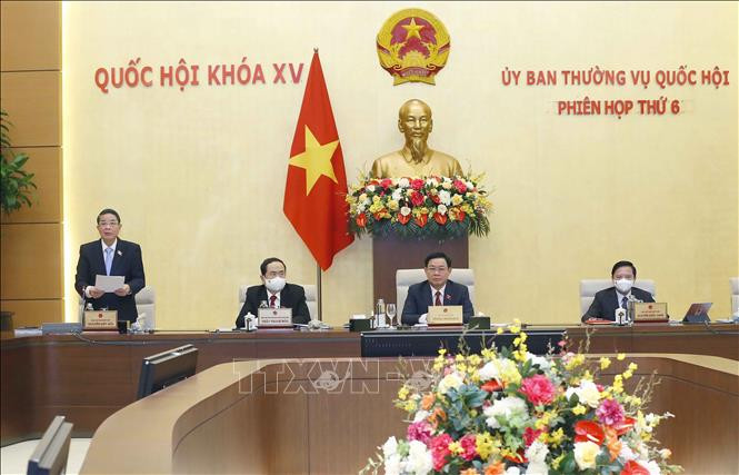 Phó Chủ tịch Quốc hội Nguyễn Đức Hải phát biểu. Ảnh: Doãn Tấn - TTXVN 