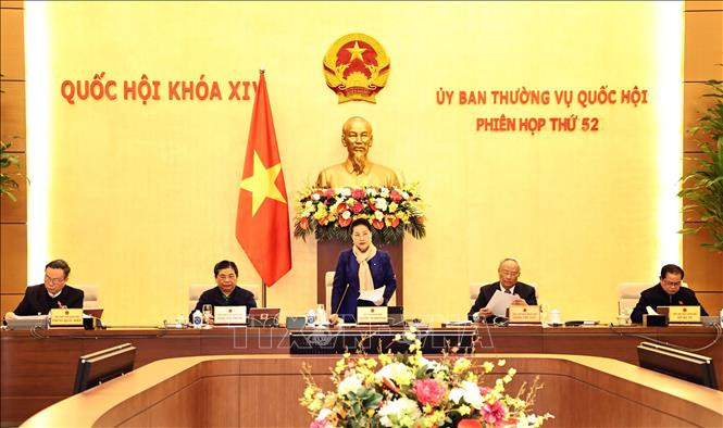 Chủ tịch Quốc hội Nguyễn Thị Kim Ngân chủ trì và phát biểu khai mạc Phiên họp. Ảnh: Trọng Đức - TTXVN
