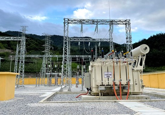Trạm biến áp 110KV ở Mường Chà, Điện Biên. Nguồn: EVNNPC