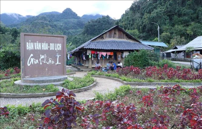 Khu du lịch sinh thái cộng đồng Gia Khâu 1, xã Sùng Phài, thành phố Lai Châu, tỉnh Lai Châu chỉnh trang lại đón khách du lịch. Ảnh: Nguyễn Oanh-TTXVN 