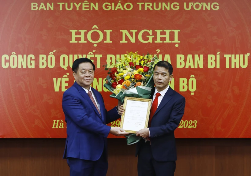 Ông Vũ Thanh Mai được bổ nhiệm giữ chức Phó Trưởng ban Tuyên giáo Trung ương