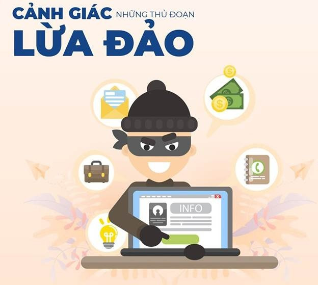 Thời gian qua tội phạm lừa đảo chiếm đoạt tài sản thông qua hệ thống ngân hàng diễn ra khá phổ biến. Ảnh:cand.com.vn 
