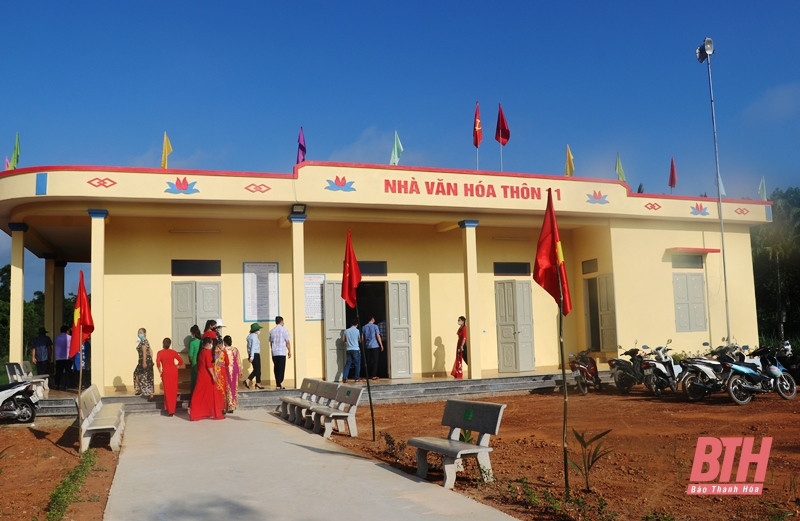 Nhà văn hoá thôn 11, xã Thọ Bình, huyện Triệu Sơn (Thanh Hóa), được đầu tư khang trang, hiện đại. Ảnh: baothanhhoa.vn