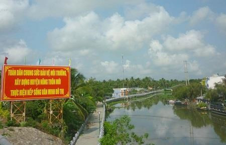 Huyện Tiểu Cần quyết tâm thực hiện công tác bảo vệ môi trường. Ảnh: travinh.gov.vn