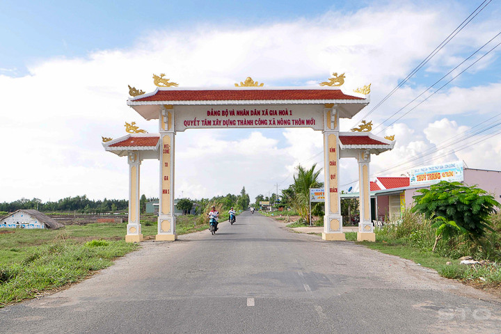 Diện mạo nông thôn mới trên xã Gia Hòa 1, huyện Mỹ Xuyên, tỉnh Sóc Trăng. Ảnh : tcnn.vn 