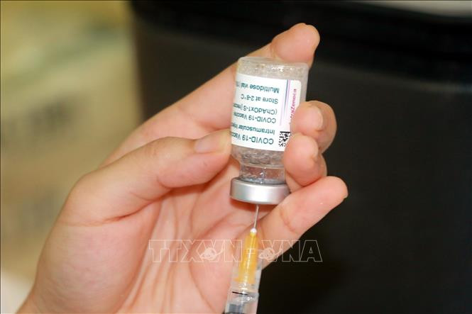 Vaccine được bảo quản đúng quy định. Ảnh: Văn Đạt - TTXVN 