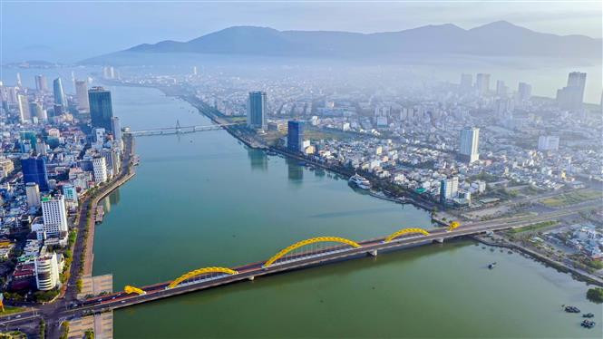Thành phố Đà Nẵng nơi diễn ra Hội chợ trực tuyến quảng bá điểm đến du lịch Đà Nẵng và miền Trung. Ảnh: Trần Lê Lâm - TTXVN 