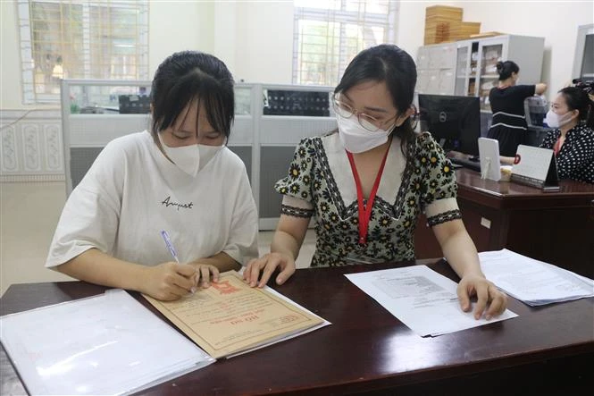 Để đảm bảo chất lương, Trường Đại học Y khoa Vinh tuyển sinh theo đúng quy định của Bộ, đảm bảo theo đúng quy định của ngưỡng đầu vào. Ảnh: Bích Huệ - TTXVN 