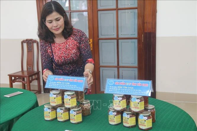 Mắm Gò Công – sản phẩm đạt OCOP (Tiền Giang). Ảnh: Minh Trí-TTXVN