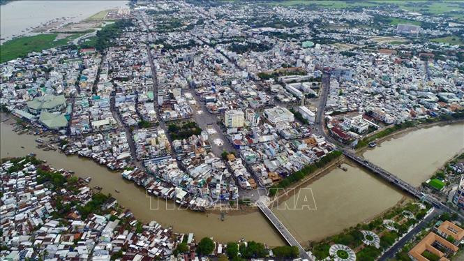 Một góc thành phố Long Xuyên ngày nay. Ảnh: Thanh Sang/TTXVN
