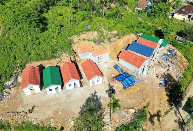 Khu tái định cư xen ghép tổ 3 Trà Lạc, xã Thanh Bồng, đảm bảo nơi ở an toàn cho 9 hộ dân trước mùa mưa bão.