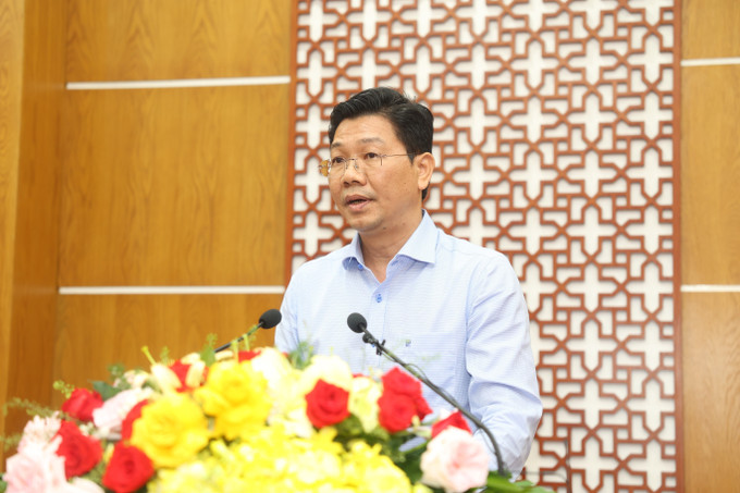 Bí thư Tỉnh ủy Tây Ninh, Chủ tịch HĐND tỉnh, Trưởng Ban Chỉ đạo nhà ở xã hội tỉnh Nguyễn Mạnh Hùng phát biểu. tay-ninh-xnt-06062025-03.jpg