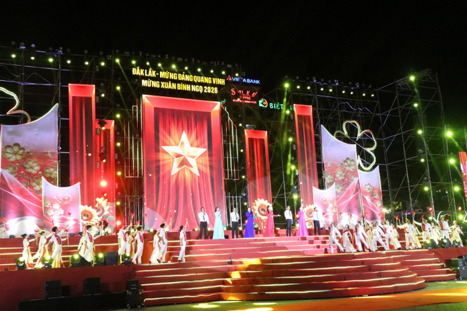 Tiết mục tại Chương trình nghệ thuật với chủ đề “Đắk Lắk - Đại ngàn và Biển lớn, khát vọng vươn xa.