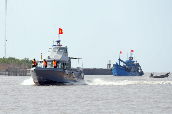 BĐBP Đồn Rạch Gốc (Cà Mau) giữ vững bình yên vùng biển cực Nam Tổ quốc. Ảnh: TTXVN phát