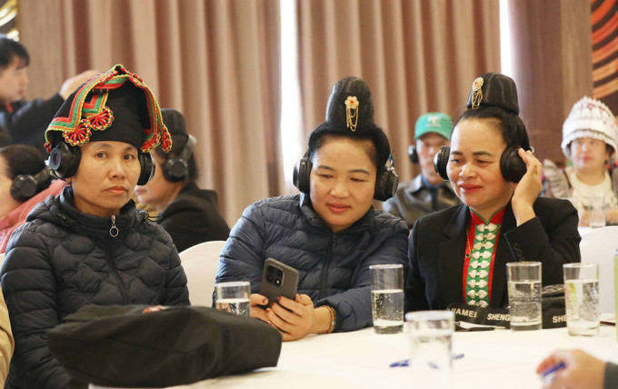 Phụ nữ đồng bào các dân tộc tham dự sự kiện. Ảnh: Trung Kiên/TTXVN