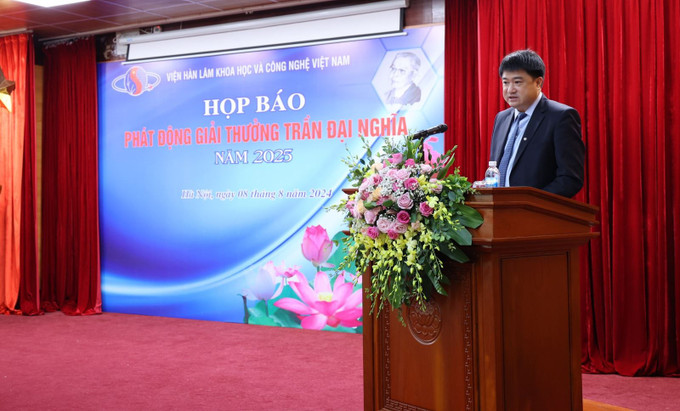 GS.TS. Chu Hoàng Hà - Phó Chủ tịch Viện Hàn lâm phát biểu tại lễ phát động. Ảnh: vast.gov.vn/t GS.TS. Chu Hoàng Hà - Phó Chủ tịch Viện Hàn lâm phát biểu tại lễ phát động. Ảnh: vast.gov.vn/t