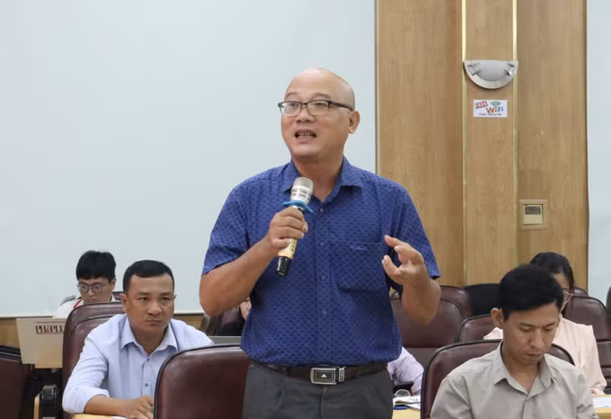 Ông Đồng Việt Phương, Phó Giám đốc Sở Tư pháp thành phố Cần Thơ chia sẻ về hỗ trợ pháp lý cho doanh nghiệp nhỏ và vừa.