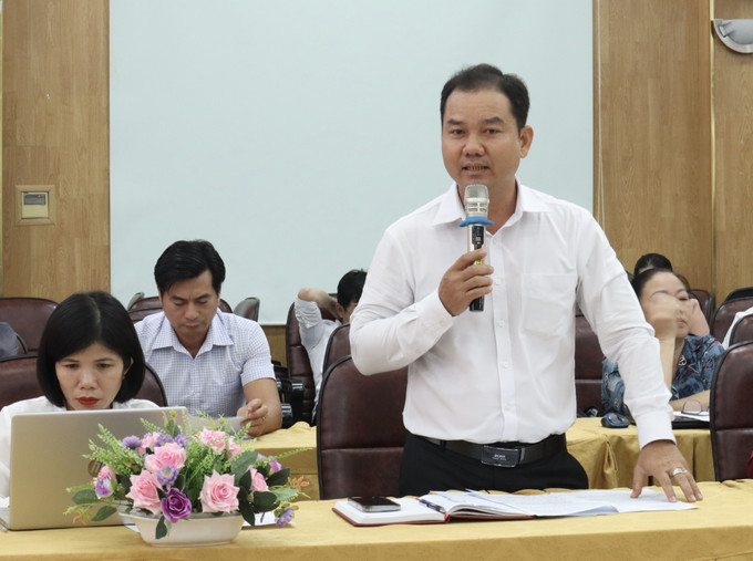 Đại diện Sở Tư pháp tỉnh Tây Ninh nêu ý kiến tại toạ đàm. Đại diện Sở Tư pháp tỉnh Tây Ninh nêu ý kiến tại toạ đàm.