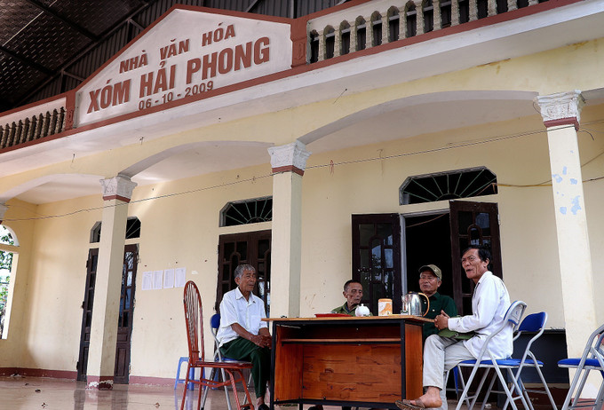 Nhà văn hóa xóm Hải Phong, nơi các tổ chức xã hội tổ chức trao đổi công việc của xóm.