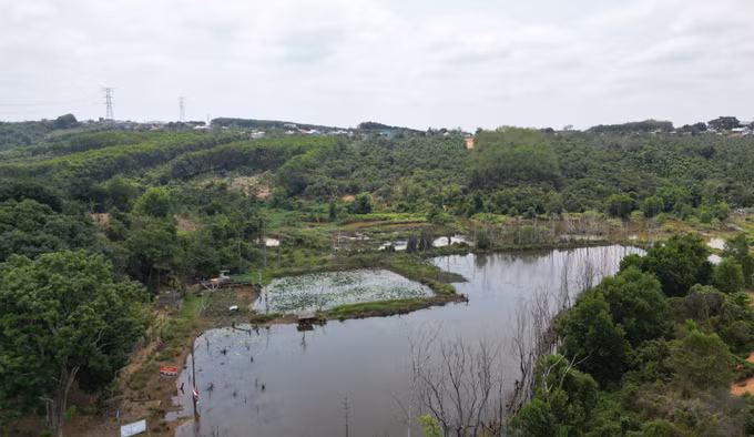 Theo thiết kế, Hồ chứa nước Đarana cung cấp nước tưới cho 125 ha đất canh tác, với lưu lượng 200m3/ngày đêm. Ảnh: Đậu Tất Thành/TTXVN