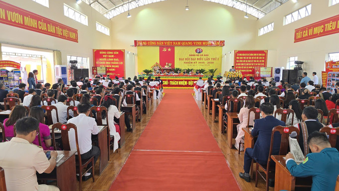 Đại hội đại biểu Đảng bộ xã Gào (Gia Lai) nhiệm kỳ 2025 - 2030. Ảnh: Hồng Điệp - TTXVN xa-gao-13082025-03.jpg