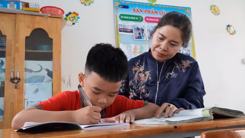 Lớp học đặc biệt của trẻ em khuyết tật vùng cao