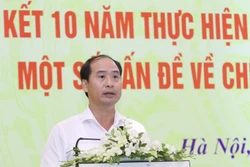 Thứ trưởng Bộ Lao động - Thương binh và Xã hội Nguyễn Văn Hồi phát biểu. Ảnh: TTXVN