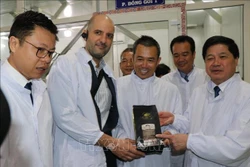 Sản phẩm cà phê của Công ty TNHH Vĩnh Hiệp đủ năng lực đáp ứng mọi nhu cầu và tiêu chuẩn xuất khẩu sang EU. Ảnh: Hồng Điệp - TTXVN