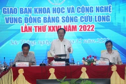  Ông Nguyễn Văn Hoạt kiểm tra tôm nuôi tại ao phủ bạt ờ Bạc Liêu. Ảnh: Chanh Đa-TTXV 