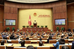 Quang cảnh kỳ họp bất thường lần thứ ba của Quốc hội khoá XV. Ảnh: Doãn Tấn - TTXVN