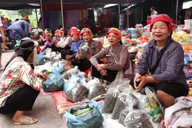 Nhộn nhịp phiên chợ đậm đà hồn quê