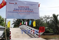 Cây cầu mới cho đồng bào Khmer trước thềm năm mới