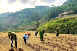 Sắc phục xanh gieo mầm no ấm nơi biên cương