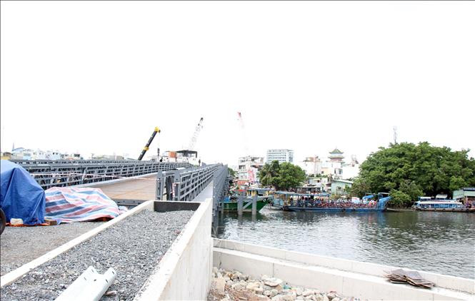 Cầu thép An Phú Đông dự kiến hoàn thành vào tháng 10/2020, kết nối với trung tâm Thành phố Hồ Chí Minh, sẽ tạo động lực phát triển cho vùng chiến khu An Phú Đông. Ảnh: Tiến Lực - TTXVN An Phú Đông - chiến khu đầu tiên của tỉnh Gia Định - Bài 2 ảnh 3