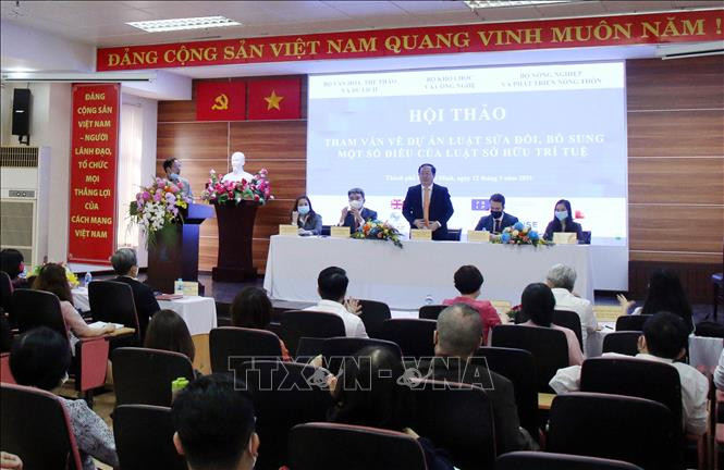 Quang cảnh Hội thảo. Ảnh: Tiến Lực - TTXVN Đưa sở hữu trí tuệ trở thành động lực của kinh tế tri thức và đổi mới sáng tạo ảnh 1