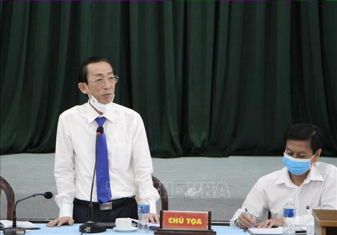 Phó Giáo sư, Tiến sỹ Trần Hoàng Ngân, Viện trưởng Viện Nghiên cứu phát triển Thành phố, phát biểu tại Hội thảo. Ảnh: Thu Hương - TTXVN Góp ý kiến hoàn thiện dự thảo đề án phát triển các ngành công nghiệp văn hóa Thành phố Hồ Chí Minh ảnh 1