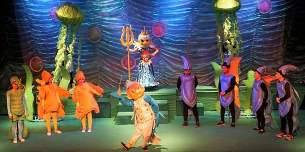 Một tiết mục kịch dành cho thiếu nhi. (Nguồn: Nhà hát Thiếu nhi Nụ cười) Tạo sức hút cho sân khấu thiếu nhi trên địa bàn Thành phố Hồ Chí Minh ảnh 1
