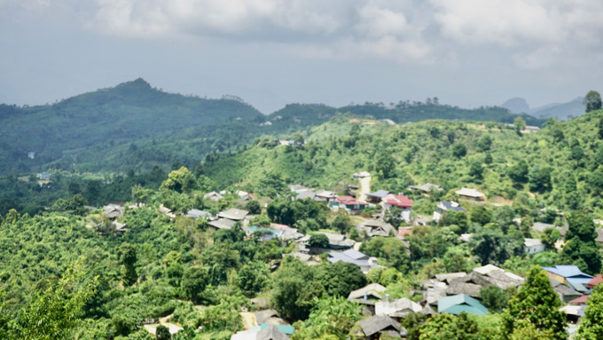 Nằm ở độ cao hơn 1.300 m so với mực nước biển, xã Suối Giàng được thiên nhiên ưu đãi về địa chất và khí hậu để phát triển cây chè Shan tuyết từ hàng trăm năm nay. Ảnh: Hoàng Tâm Lễ hội Tôn vinh cây chè Tổ Suối Giàng ảnh 1