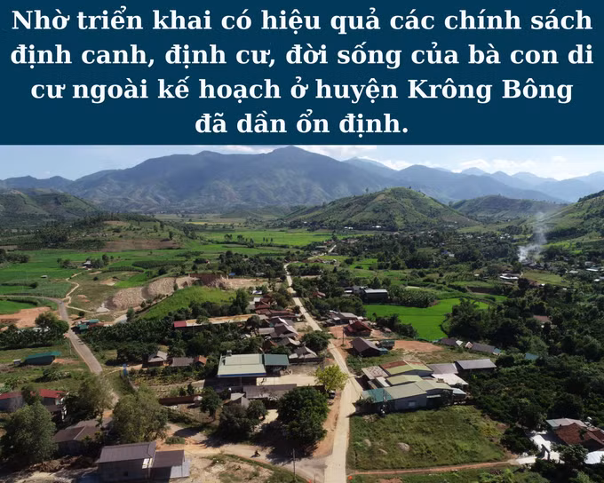 Ổn định dân di cư ngoài kế hoạch ở huyện Krông Bông ảnh 1