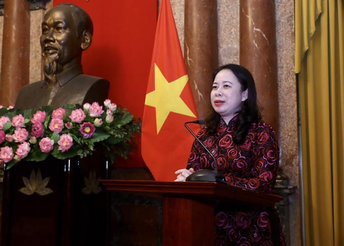 Bà Võ Thị Ánh Xuân. Ảnh: TTXVN Bà Võ Thị Ánh Xuân, Phó Chủ tịch nước giữ quyền Chủ tịch nước ảnh 1