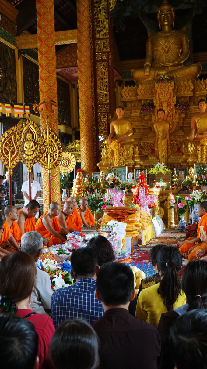 Chùa Khmer, nơi diễn các hoạt động văn hóa tâm linh, tín ngưỡng của đồng bào Khmer. Ảnh: Hoàng Tâm Hoạt động tháng 5 với chủ đề “Bác Hồ với cộng đồng các dân tộc Việt Nam” tại Làng Văn hóa - Du lịch các dân tộc Việt Nam ảnh 3