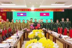 Bộ đội Biên phòng Điện Biên và Ty An ninh Luông Pha Bang hợp tác phòng, chống tội phạm