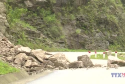 Hà Giang xuất hiện nhiều điểm sạt lở trên tuyến đường tỉnh 177