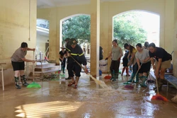 Các trường học ở Cao Bằng khắc phục hậu quả cơn bão số 11