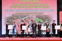 Lai Châu khởi công xây dựng trường nội trú liên cấp Hua Bum và Dào San