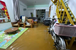 Mưa lớn kéo dài ở Lai Châu, nhiều nơi ngập sâu